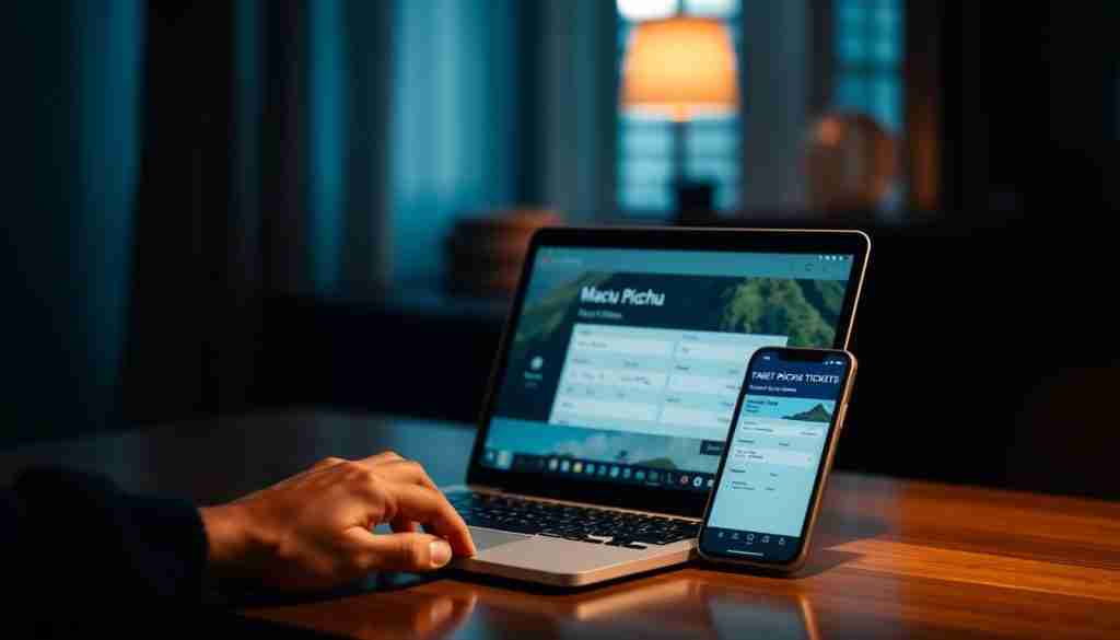 Booking train tickets online for Machu Picchu journey