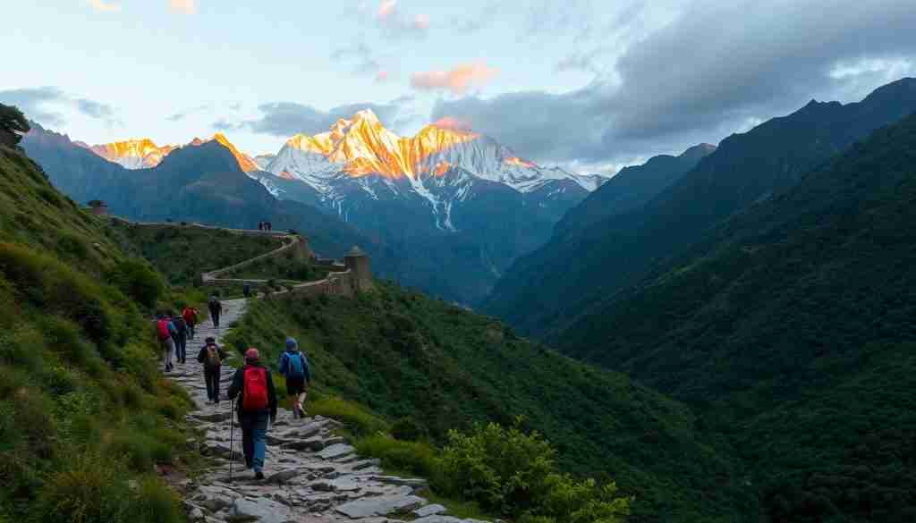 Choquequirao trekking route in Peru
