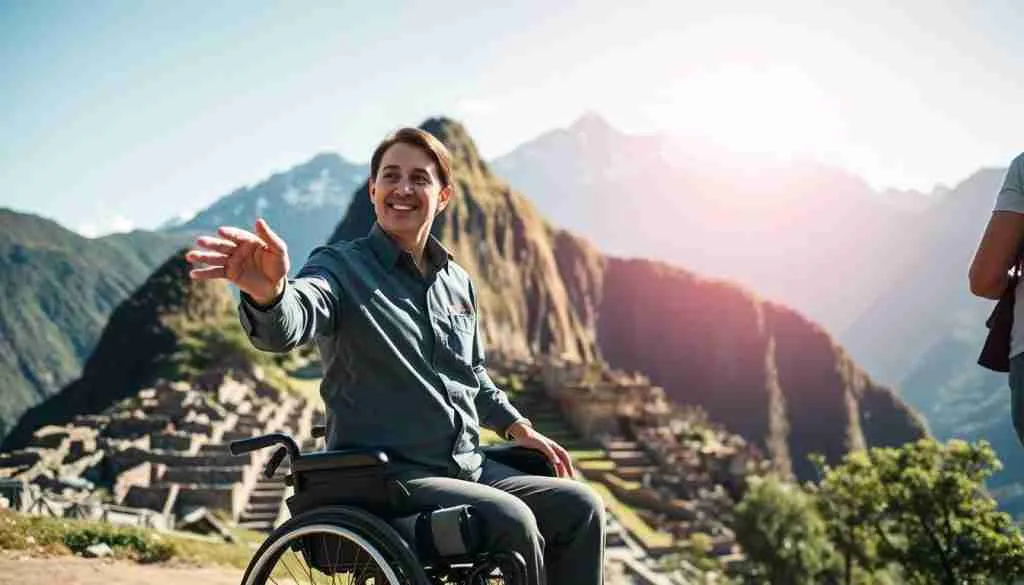 Machu Picchu wheelchair assistant guide