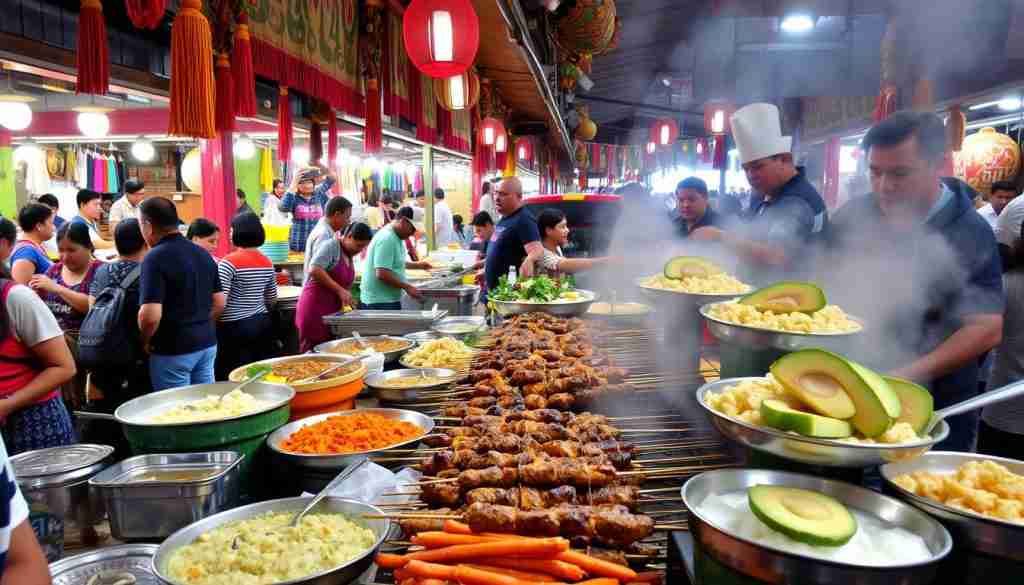 Peruvian street food Peruvian street food