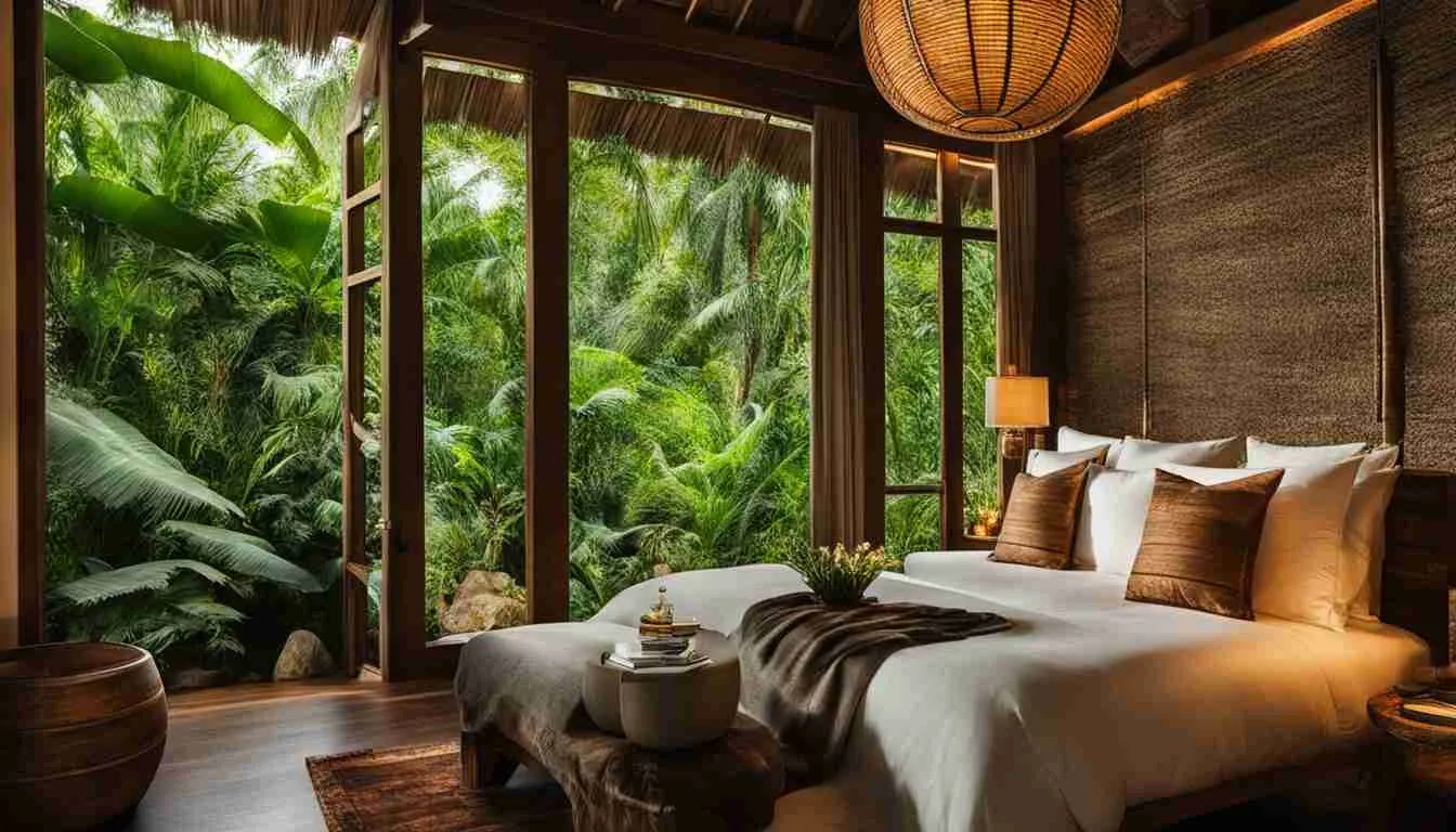 luxury accommodations in the jungle